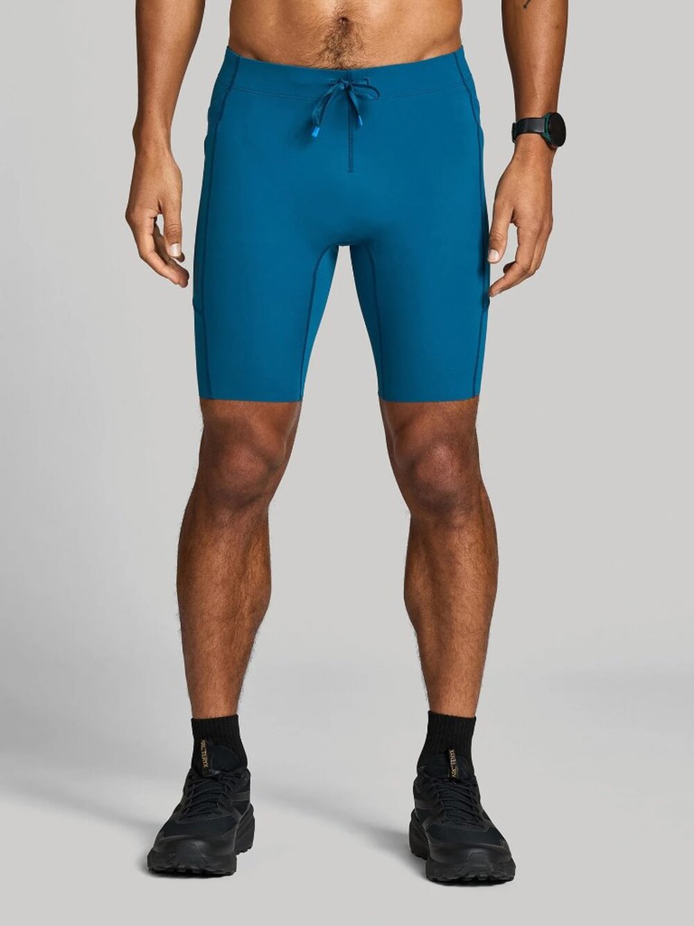 Janji M's 8" Trail Half Tight in Tidal, Size Medium